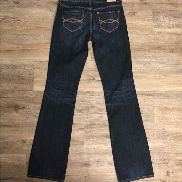 Abercrombie & Fitch Perfect Stretch Dark Wash Jeans, Size 4L waist 27, length 35 - Picture 7 of 12